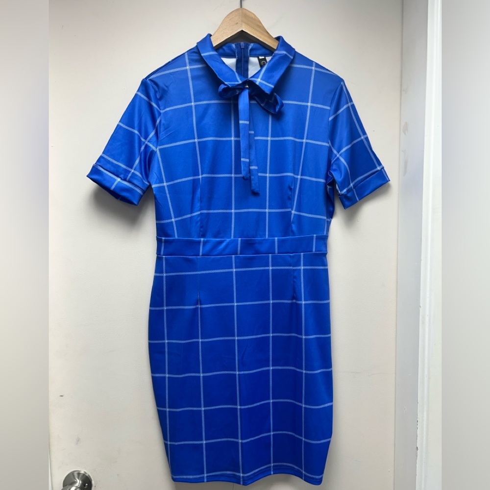 CBR Royal Blue Checkered Dress